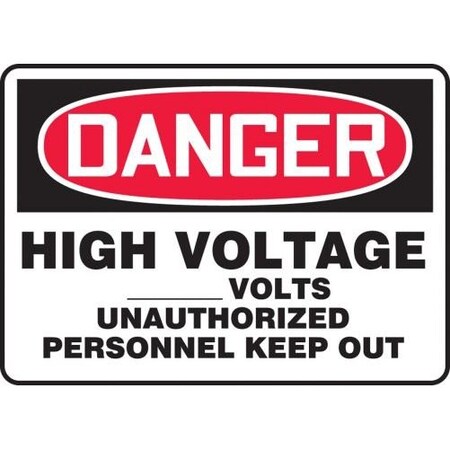 Accuform Danger Sign, MELC075VP MELC075VP